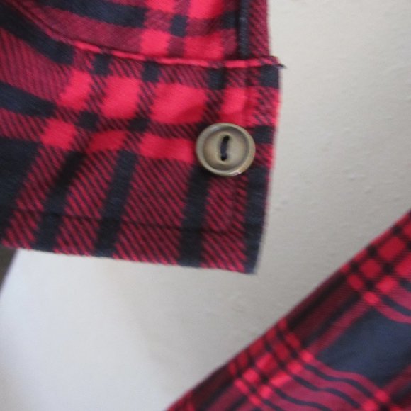 Derek Heart Red plaid Dress Size XL - Picture 5 of 9